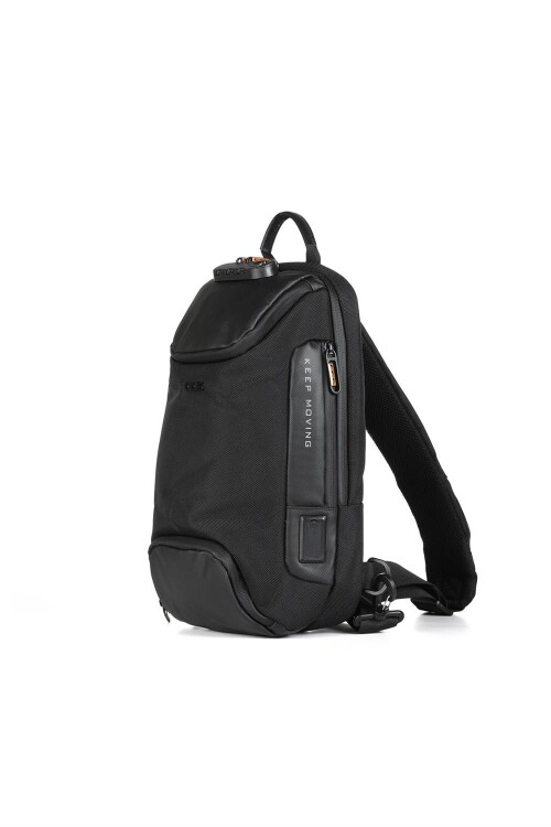 Black Crossbody Unisex Chest and Backpack 31300