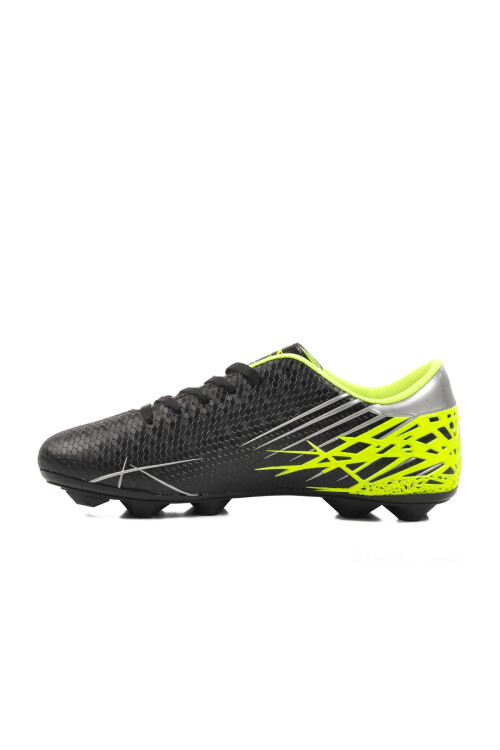 حذاء رياضي رجالي أسود-أخضر للدراجات مقاس M