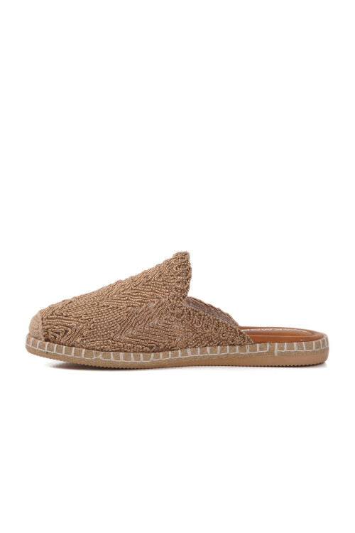 AyakmodTan Closed Front Knitted Women's Slippers 542042 Z