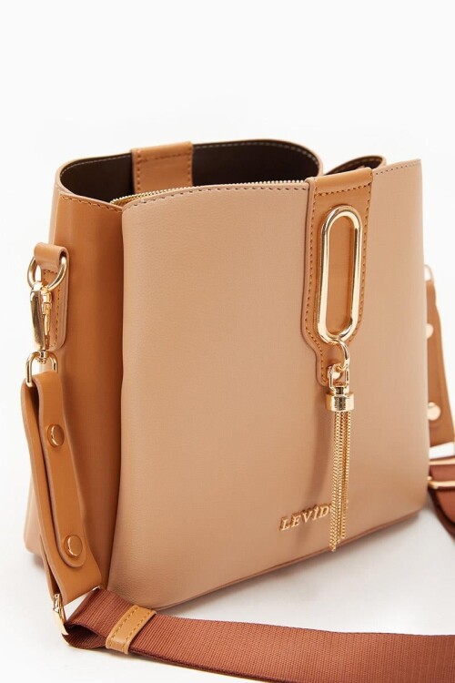 Vizon Camel Kadın El ve Omuz Çantası 930126