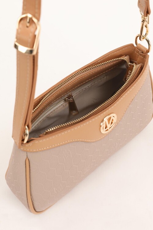 Mink-Camel Womens Shoulder Bag 930210