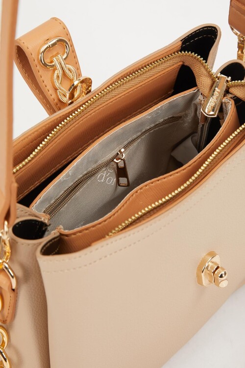 Mink-Camel Womens Shoulder Bag 930228