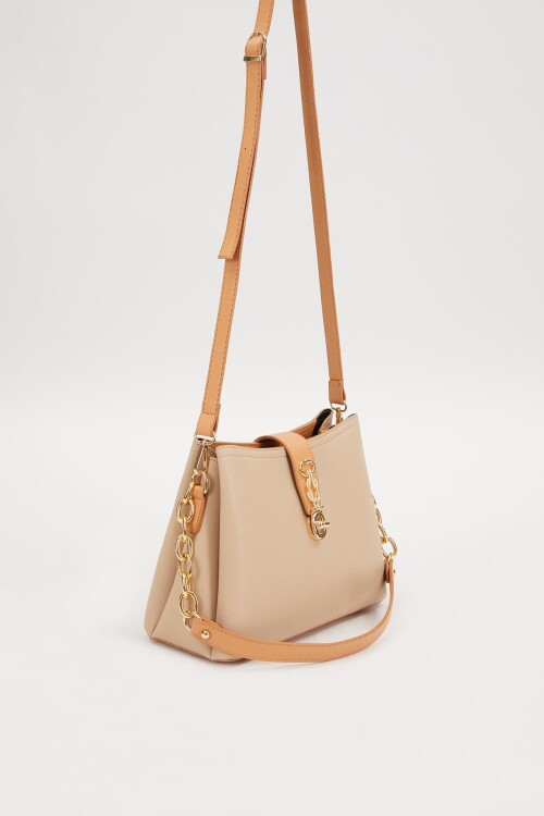 Mink-Camel Womens Shoulder Bag 930228
