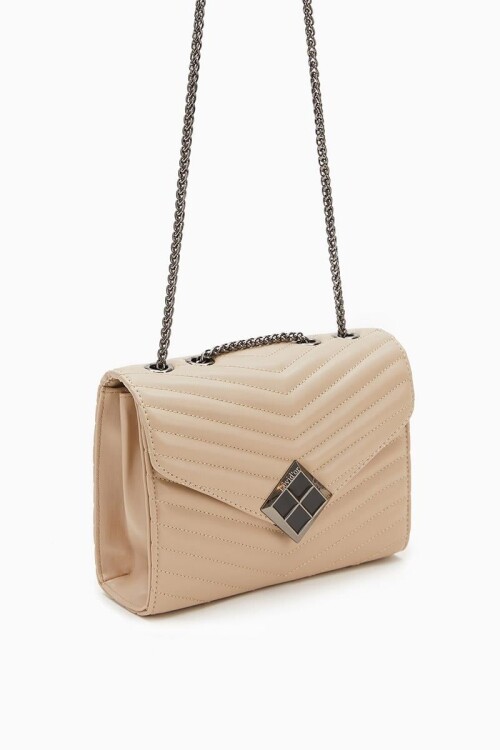 حقيبة كتف نسائية من جلد المنك 930076