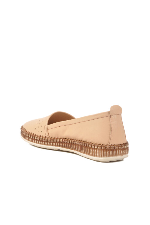 bulldozerBeige Genuine Leather Women's Casual Shoes 231747 Z