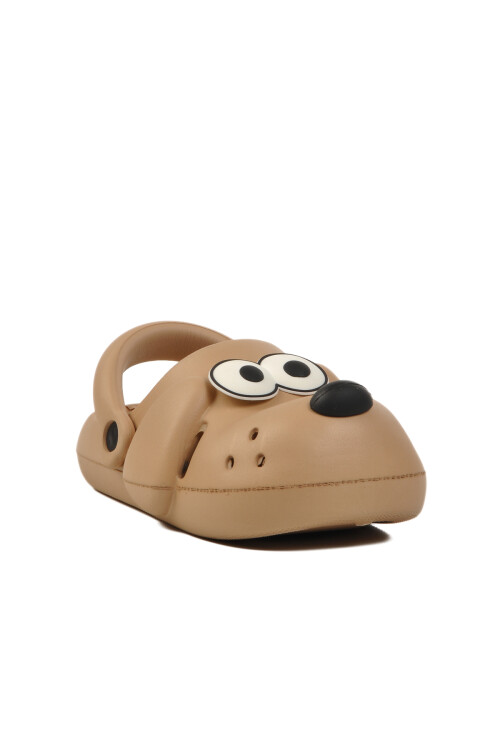 AyakmodBej Unisex Çocuk Sabo Terlik Doggy F