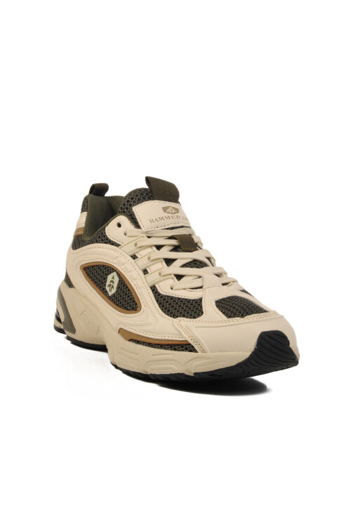 Beige Mesh Lightweight Breathable Mens Sports Shoes Alfonso 25025 M