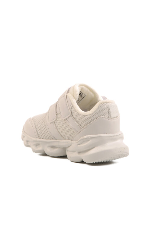 White Velcro Lightweight Girls Sneakers Cayt B