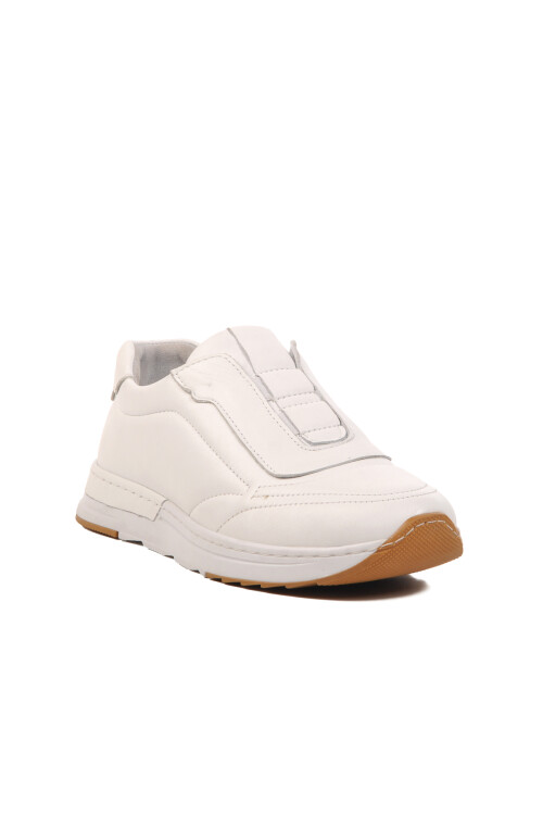 White Genuine Leather Anatomic Womens Casual Shoes AY387 Z