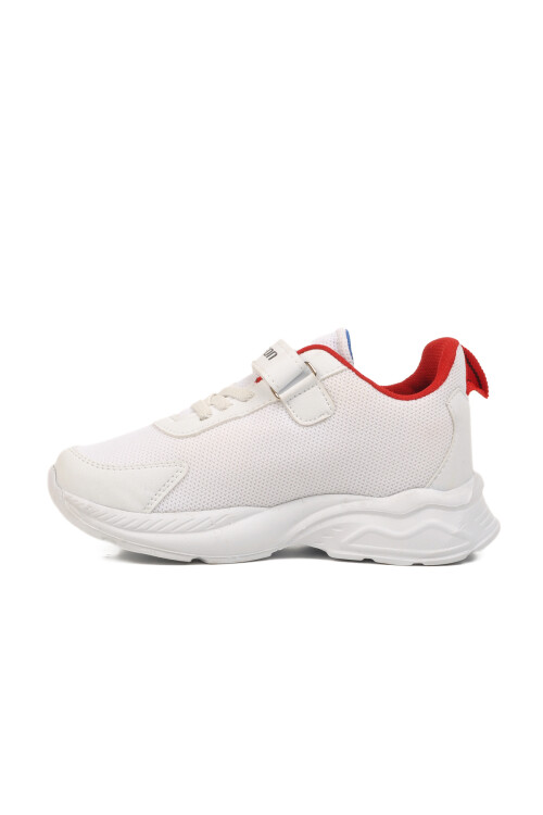 White Red Velcro Mesh Boys Sneakers Ruffon F