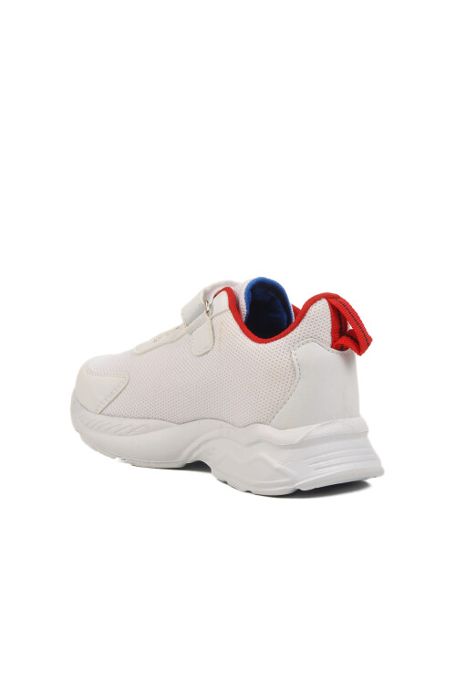 White Red Velcro Mesh Boys Sneakers Ruffon F