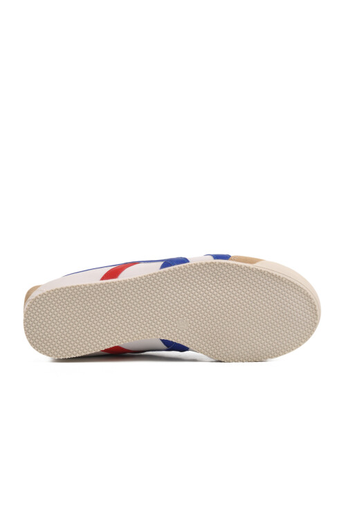 Beyaz Mavi Bağcıklı Unisex Spor Ayakkabı E-2013 G