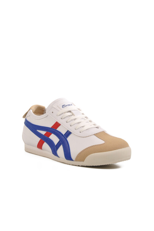 White Laced Mens Sneakers E-2052 M