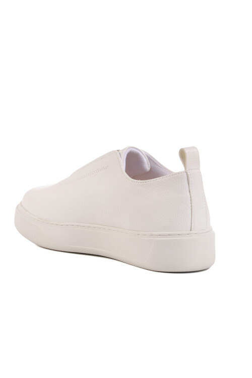 White Slip-On Mens Casual Shoes 367 M
