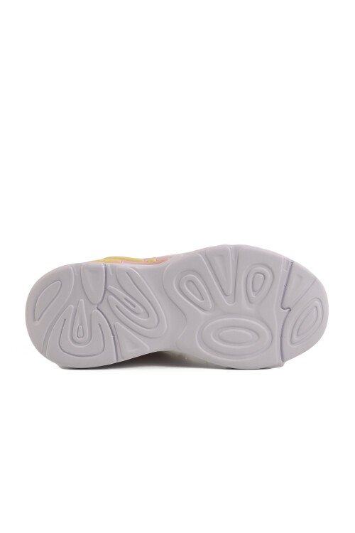 حذاء رياضي خفيف الوزن للفتيات من شبكة فيلكرو باللون الأبيض 1878 F