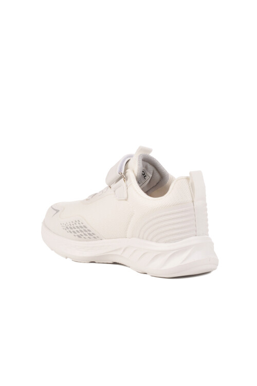 Beyaz Cırtlı Fileli Hafif Erkek Çocuk Spor Ayakkabı Rams F