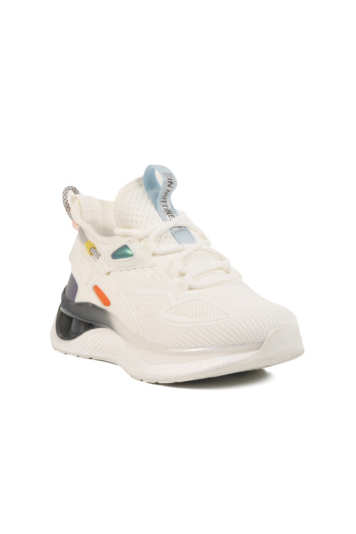 White Anorak Lightweight Flexible Breathable Mens Sneakers 25Y508 M