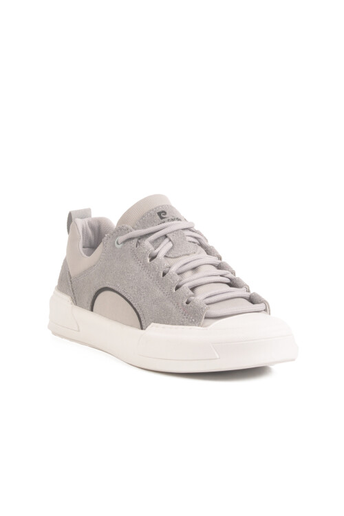 Gray Genuine Leather Mens Sneaker 23Corvet M