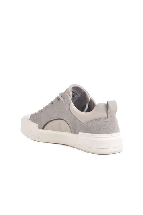 Gray Genuine Leather Mens Sneaker 23Corvet M