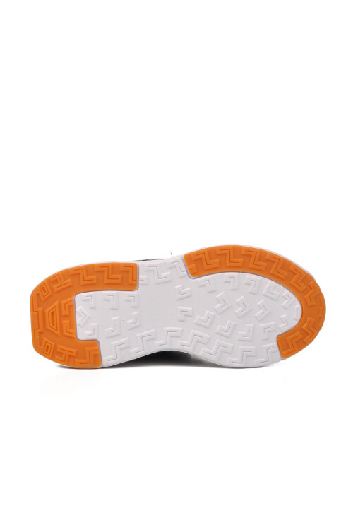 حذاء رياضي للأولاد بشريط فيلكرو باللون الرمادي والأزرق الداكن 1876 F