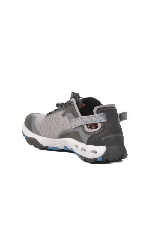 حذاء رياضي رجالي رمادي خفيف الوزن ومرن من الشبكة 660893A M