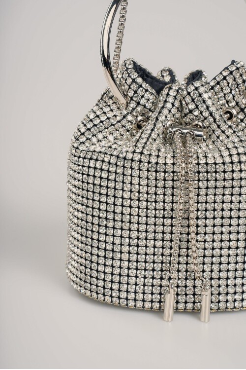 حقيبة كتف نسائية فضية 17761