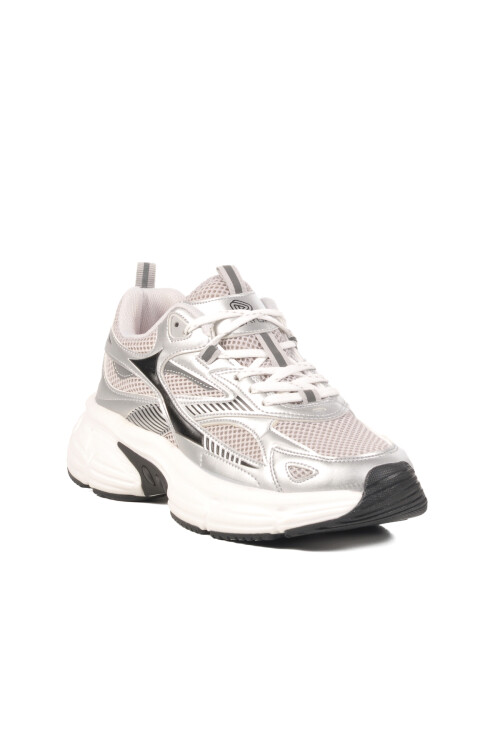 Silver Mesh Lightweight Womens Sneakers GS-251-530 G