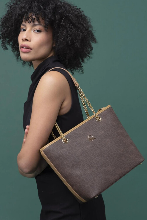 حقيبة يد وكتف نسائية بلون بني جمل BNT-1279