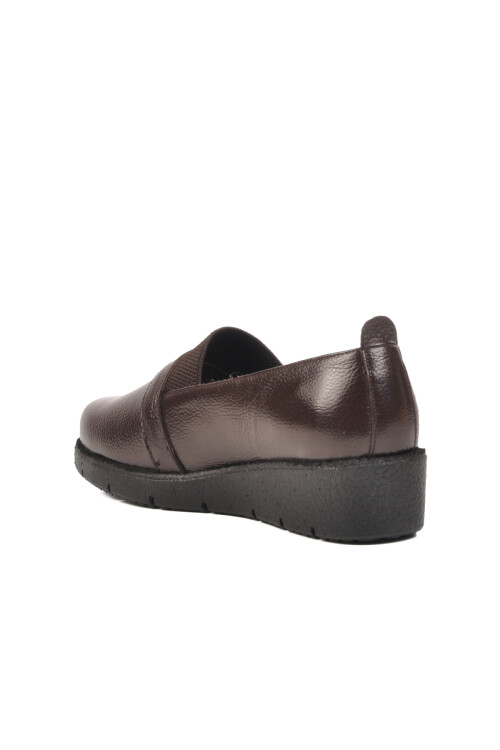 Brown Genuine Leather Womens Casual Shoes BB0114 Z