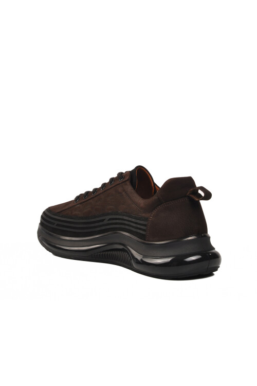 Kahve Nubuk Hakiki Deri Erkek Casual Ayakkabı 1004 M