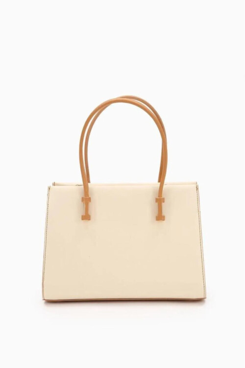 حقيبة كتف نسائية بلون كريمي جملي 930156