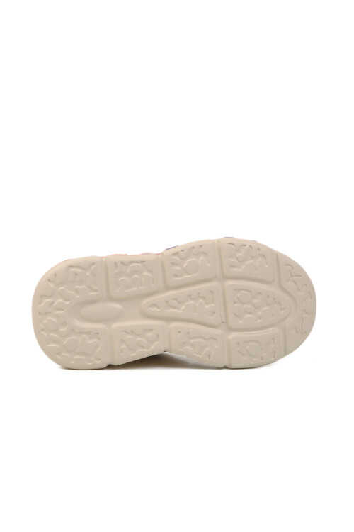 Cream Velcro Lightweight Unisex Childrens Sneakers 1884 P