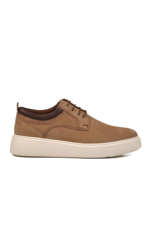 Sand Nubuck Genuine Leather Mens Casual Shoes A-40 M