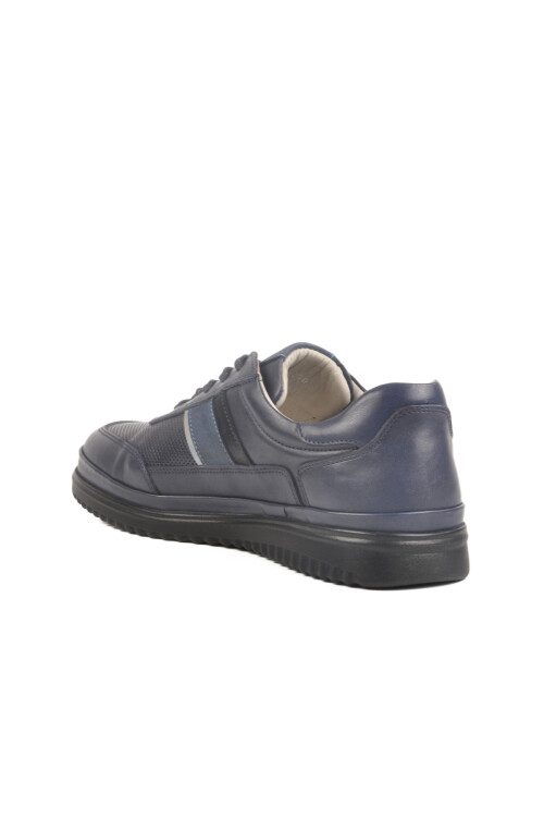 Lacivert Hakiki Deri Erkek Casual Ayakkabı LO2072-C200 M