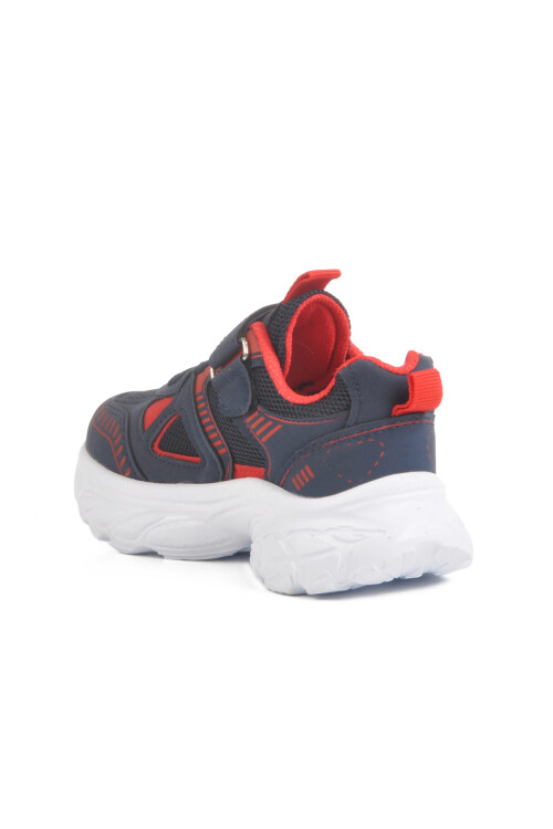 حذاء رياضي للأطفال من الجنسين بشريط فيلكرو أزرق داكن 1500 P