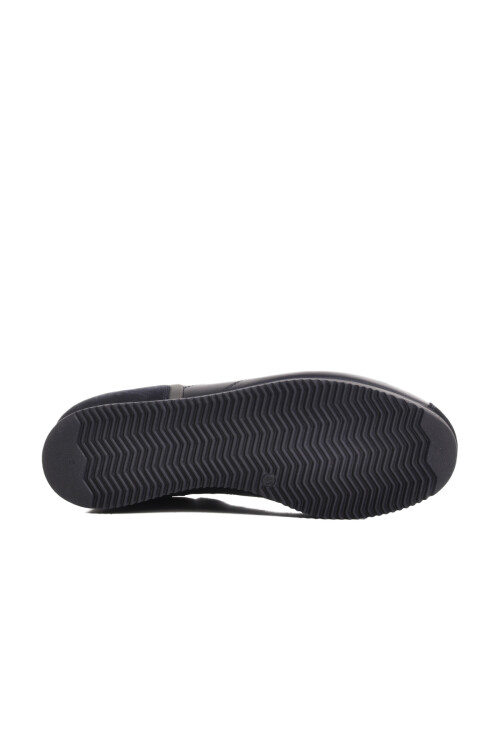 حذاء رجالي كاجوال من الجلد الطبيعي بلون أزرق داكن 5Y0894-7811 M