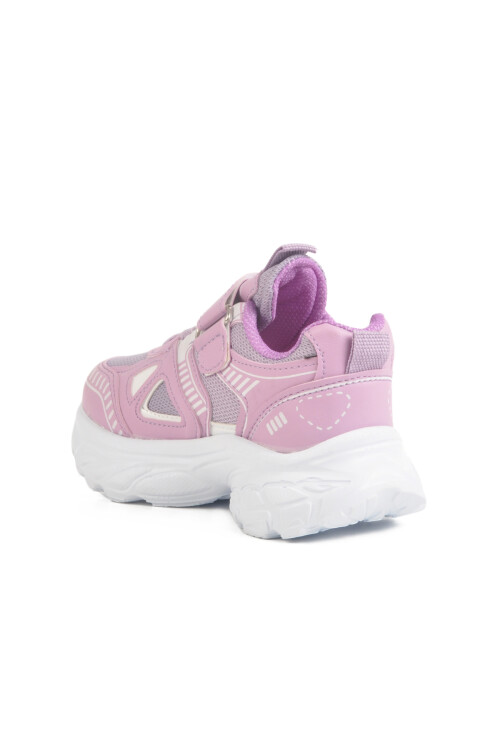 حذاء رياضي شبكي من الفيلكرو أرجواني اللون للبنات 1500 P