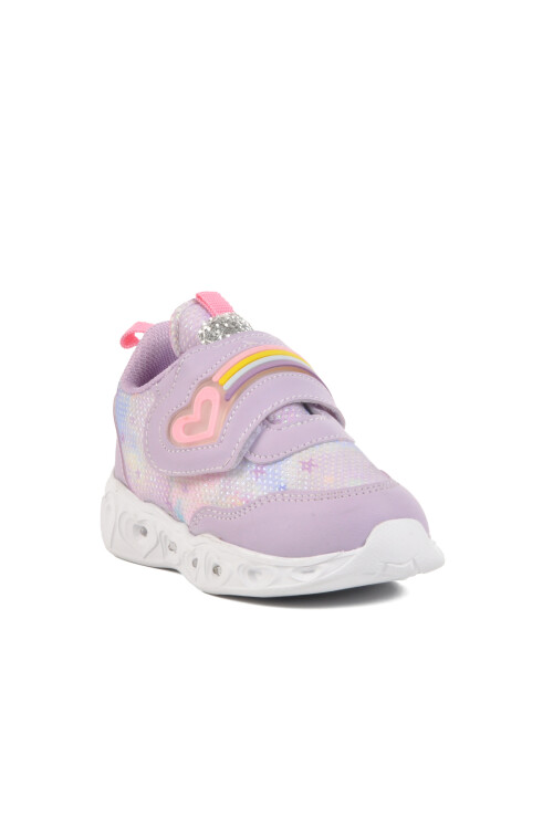 حذاء رياضي خفيف الوزن بشريط فيلكرو أرجواني للبنات من Ruffon B