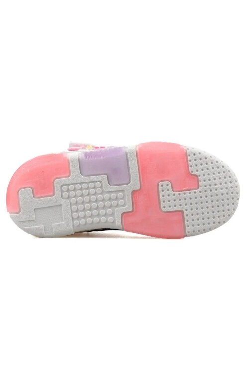Mor Cırtlı Işıklı Kız Çocuk Spor Ayakkabı Legos P
