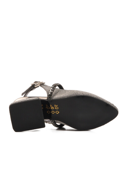 Gümüş Taş İşlemeli Kız Çocuk Sandalet 253 RY 4091 P