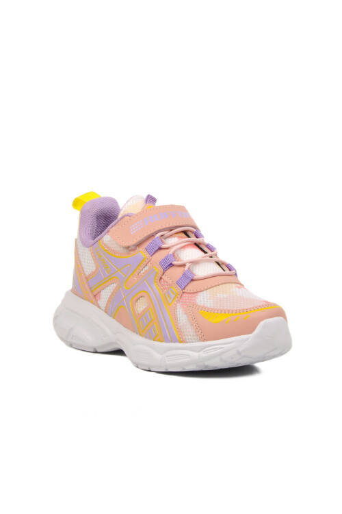 حذاء رياضي خفيف الوزن من قماش فيلكرو أرجواني فاتح للبنات