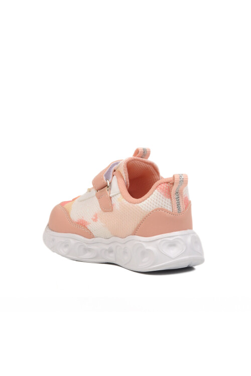 Powder Glitter Velcro Lightweight Girls Sneakers Ruffon B