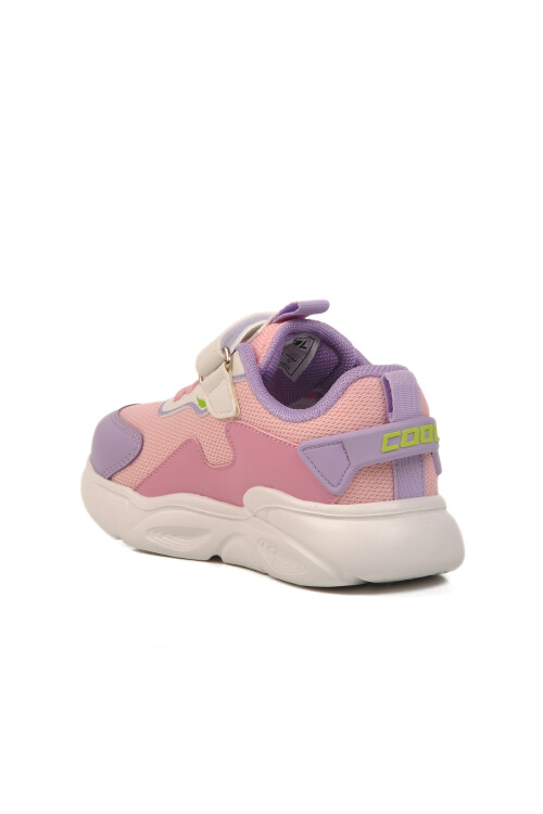 Pudra Işıklı Cırtlı Kız Çocuk Spor Ayakkabı Ruby P
