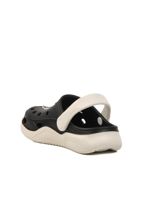 Black and White Girls Sabo Slippers Stella F