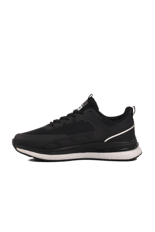 Black and White Lightweight Mesh Mens Sneakers BST-644 M