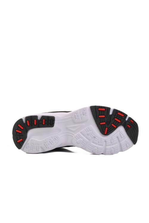 Siyah Beyaz Fileli Hafif Erkek Spor Ayakkabı Disc M