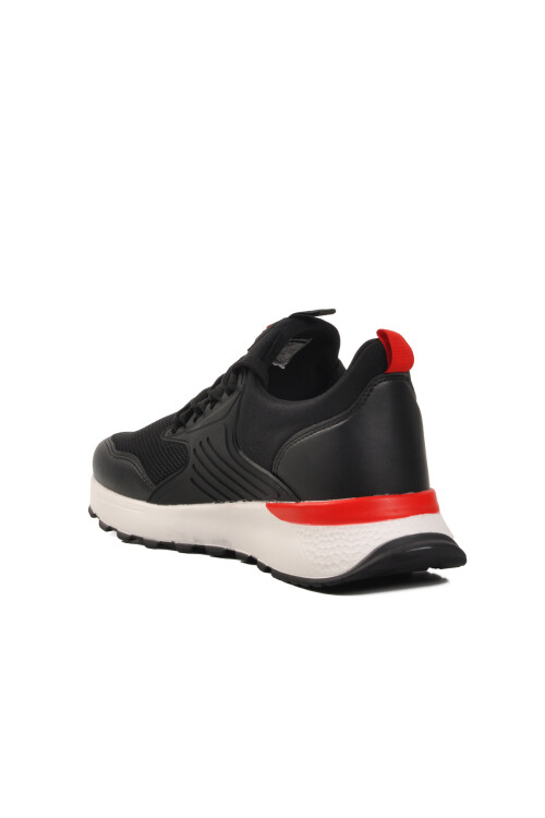 Black and White Mesh Lightweight Mens Sneakers 25106 M