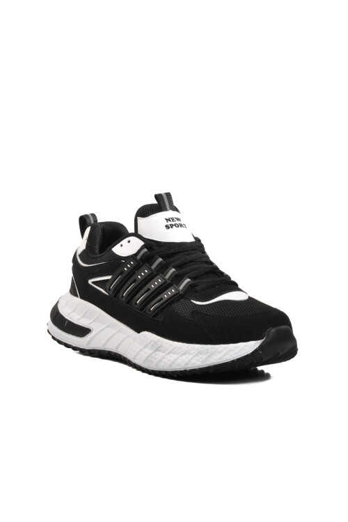 Black Mesh Lightweight Mens Sneakers 7615 M