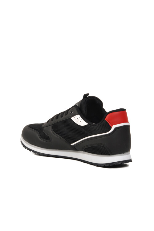 Siyah Beyaz Fileli Hafif Hava Alabilen Erkek Spor Ayakkabı Invicible M