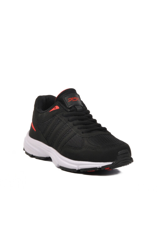 حذاء رياضي خفيف الوزن للجنسين من القماش الشبكي باللونين الأبيض والأسود Disc G